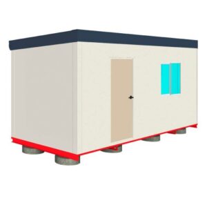 6x2.4m open plan transportable site office