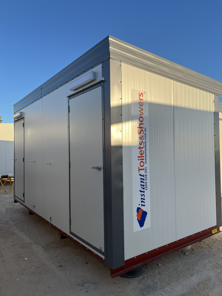 NEW 4.8X2.4M MALE-FEMALE TOILET BLOCK, SEWER CONNECT, REGION A2 (6830)