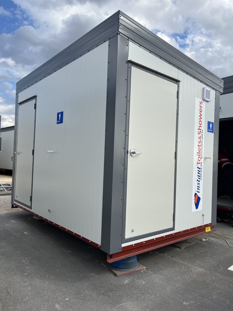 NEW 3.6M X 2.4M MALE / FEMALE SEWER-CONNECT TOILET BLOCK — REGION A2 (9063)